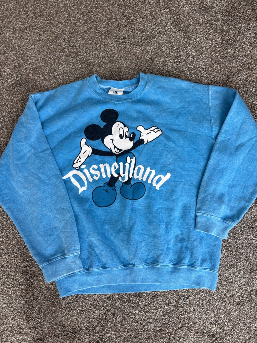 Disney park blue sweatshirt Mickey L